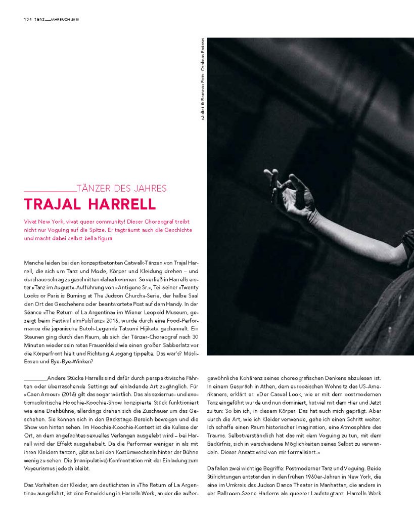 Hommage Trajal Harrell